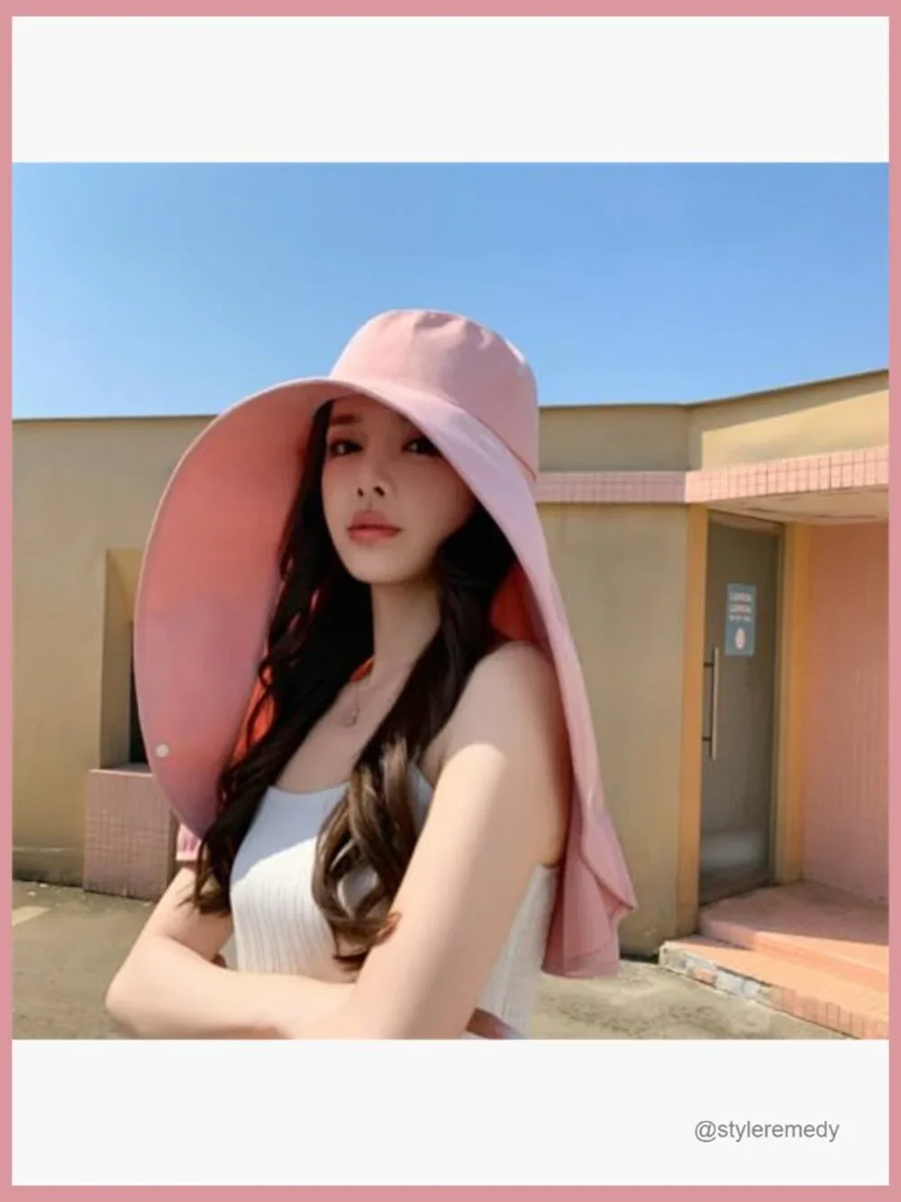 UPF 50+ Wide Brim Sun Hat with Neck Flap for Outdoor Hiking Fishing Beach